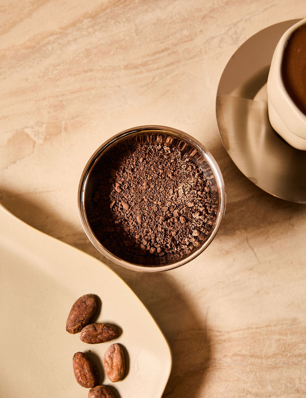cacao beans and ceremonial cacao
